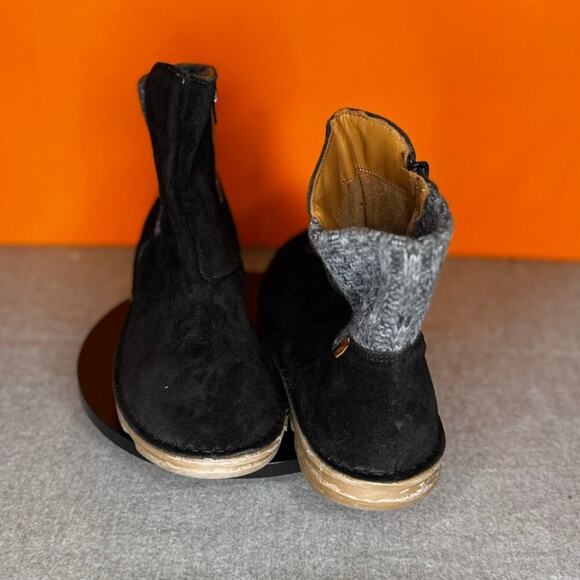 ONFOOT Silken Boot Black Grey Knit Sweater Size 9.5 EU 41 - Picture 4 of 6